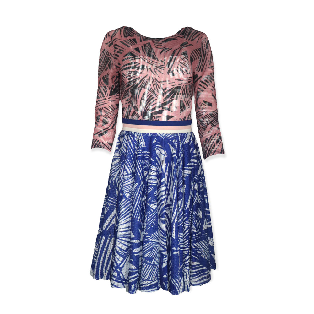 MAAC London Palm Print Dress Size 2 NWT